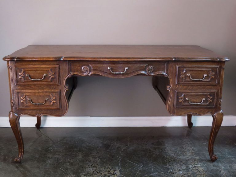 French Provincial Oak Desk Nostalgia Antiques