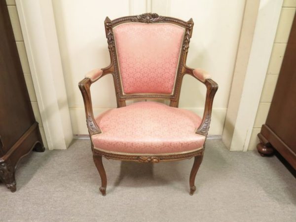 French Louis XVI Style Fauteuil, c.1900