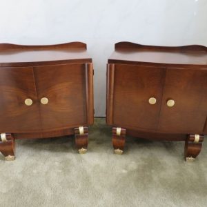Pair French Bedside Cabinets, c.1940