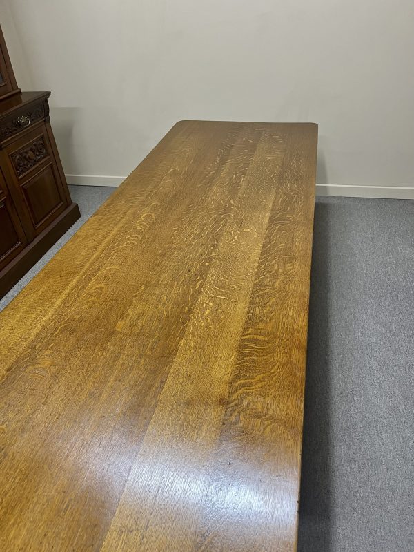 Large Oak Refectory Dining Table c.1920