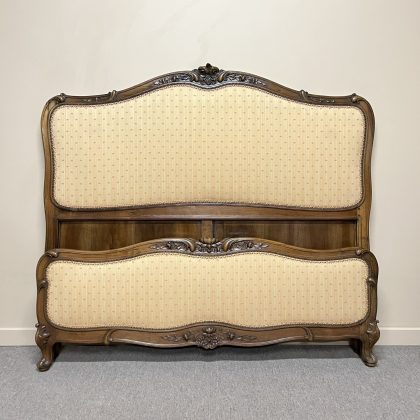 Antique French Walnut Queen Size Bed