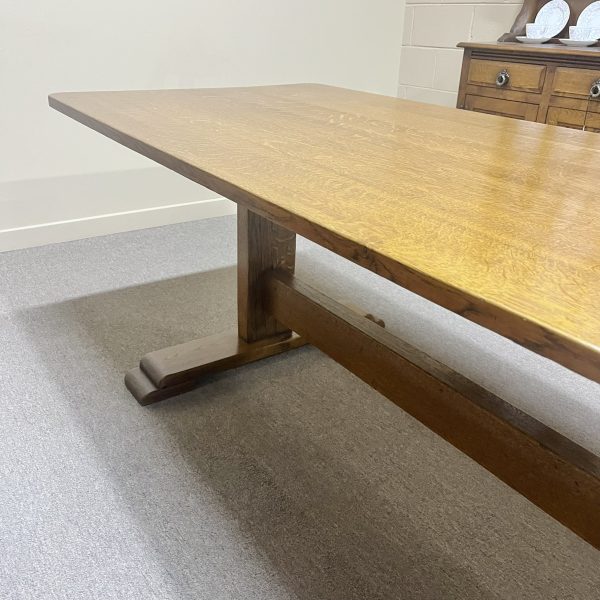 Large Oak Refectory Dining Table c.1920