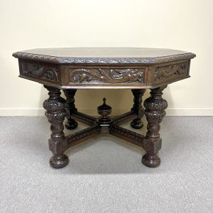 19th Century Octagonal French Library / Centre Table
