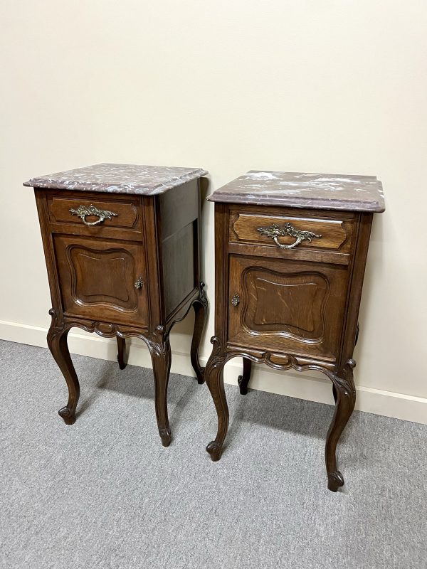 Pair of French Antique Bedside Cabinets