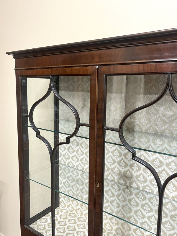 Mahogany 2-Door Display Cabinet, c.1900