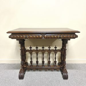 French Renaissance Revival Side Table or Library Desk