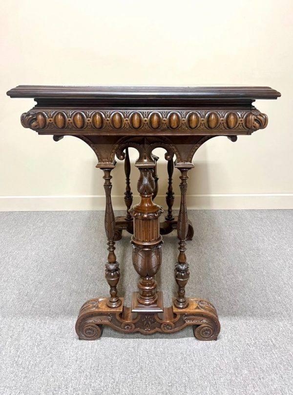 French Renaissance Revival Side Table or Library Desk