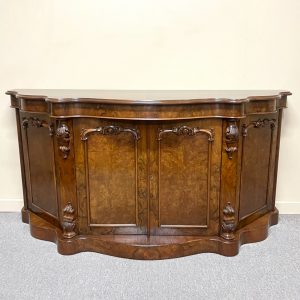 19th Century English Serpentine Credenza