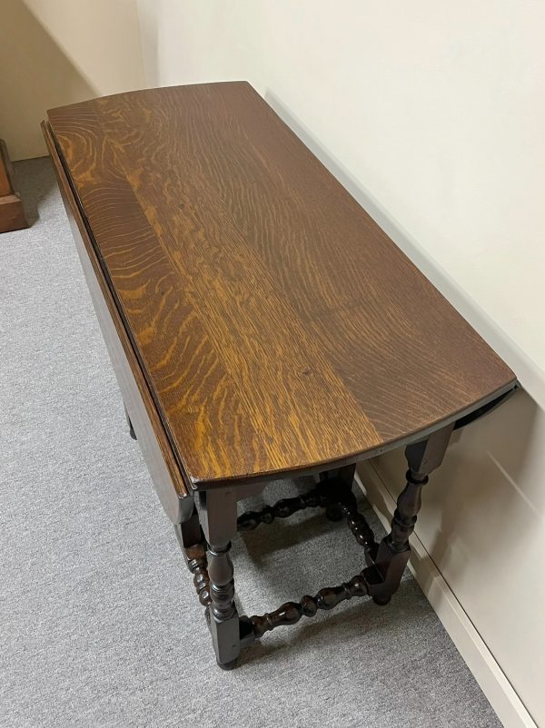 Antique Oak Drop Leaf Gateleg Table