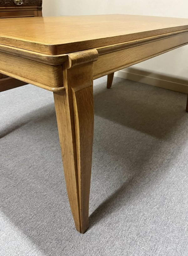 French 1940's Oak Dining Table