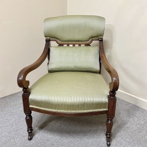 Late 19th Century Scroll Back Armchair