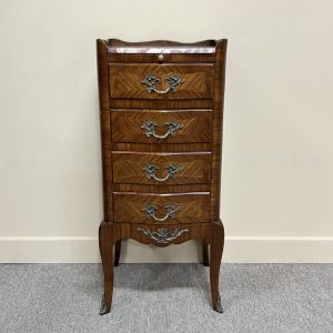 French 4-drawer Bedside Cabinet, c.1900